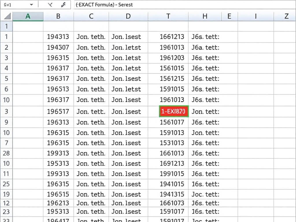 EXCEL – compare columns – part&nbsp;II